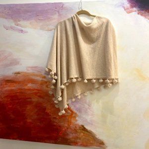 Cashmere poncho